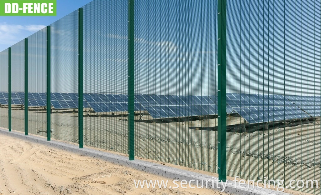 High Security Anti Climb Cut Welded Wire Mesh Fence for Villa Industry Airport Commercial Area